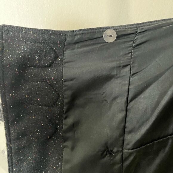 Cynthia Steffe Midi Wool Blend Black Buckled Skirt Size 8 - Picture 6 of 8